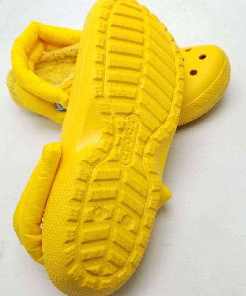Чоловічі Crocs утеплені Classic Lined Neo Puff Clog Canary Yellow — фото 4