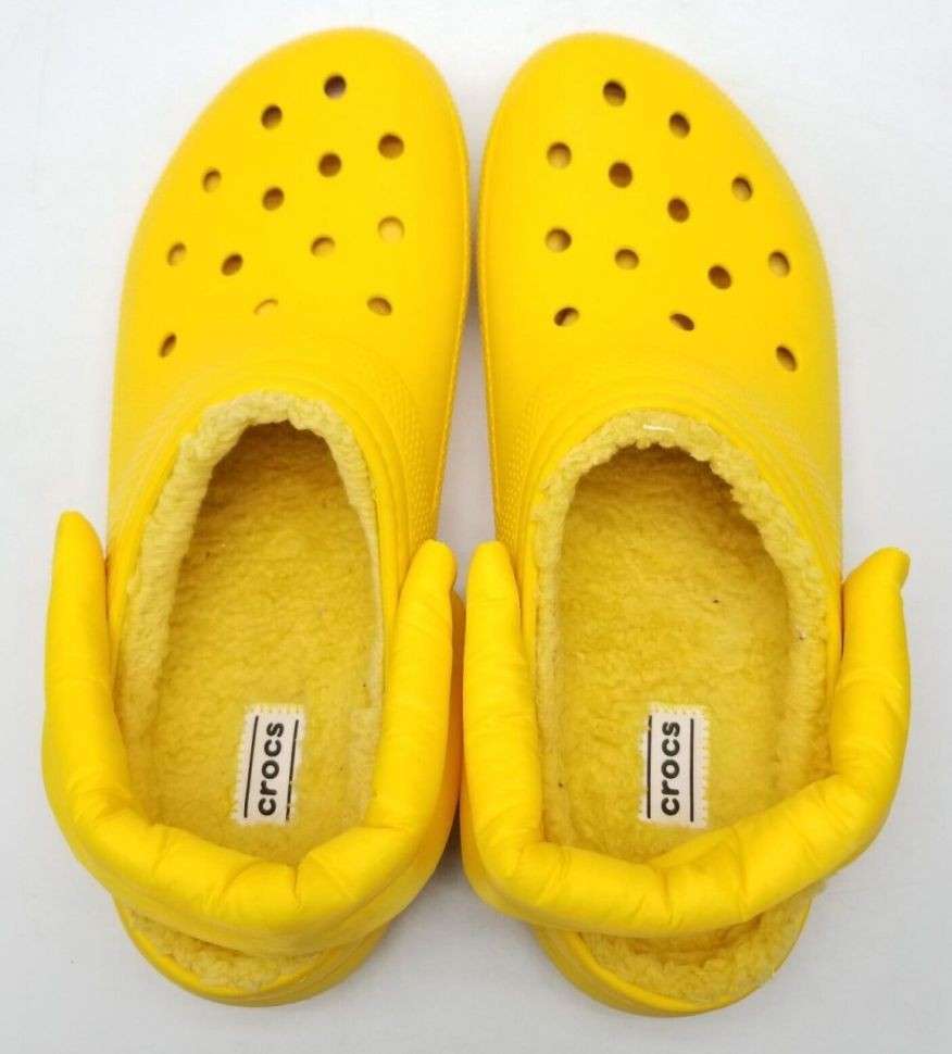 Чоловічі Crocs утеплені Classic Lined Neo Puff Clog Canary Yellow — фото 5