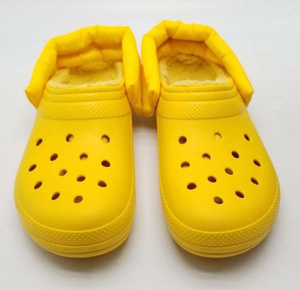 Чоловічі Crocs утеплені Classic Lined Neo Puff Clog Canary Yellow — фото 7