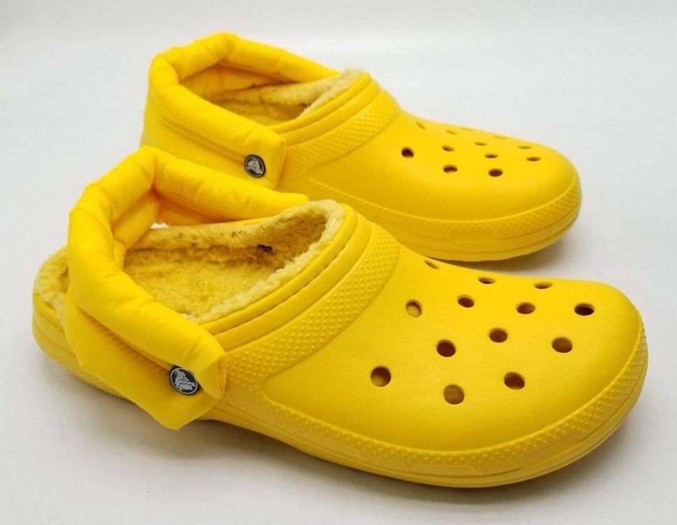 Чоловічі Crocs утеплені Classic Lined Neo Puff Clog Canary Yellow — фото 9