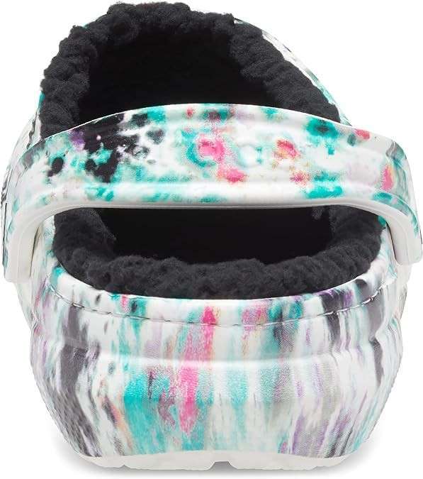 Жіночі Crocs утеплені Classic Lined Tie Dye Clog Pure Water/Multi — фото 6