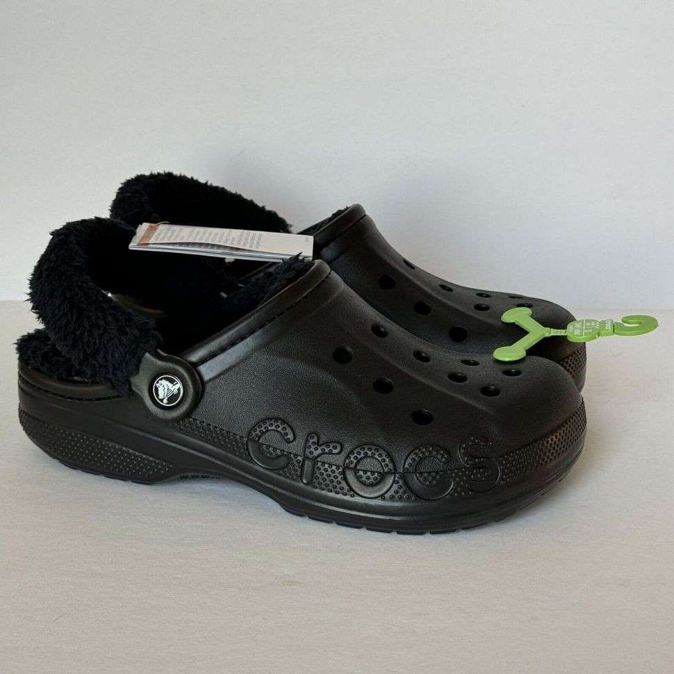 Чоловічі Crocs Бая Теплі Чорні Baya Lined Clog Black — фото 13