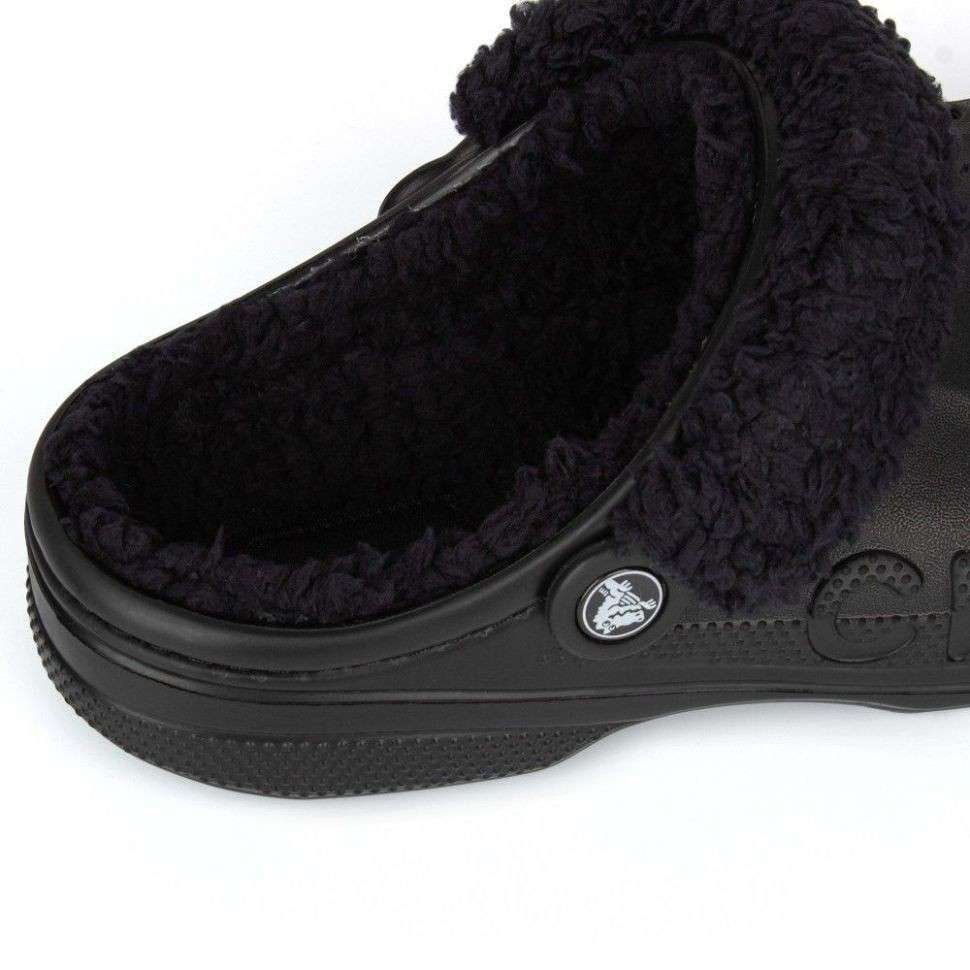 Чоловічі Crocs Бая Теплі Чорні Baya Lined Clog Black — фото 4