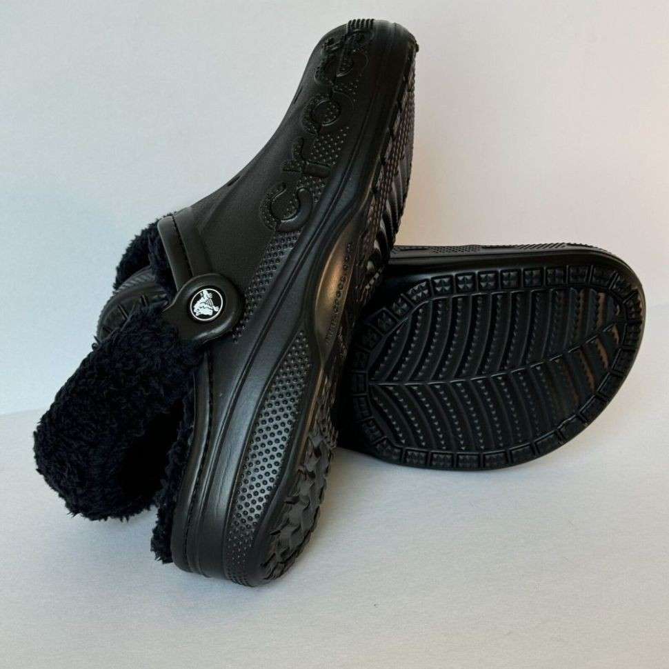 Чоловічі Crocs Бая Теплі Чорні Baya Lined Clog Black — фото 7