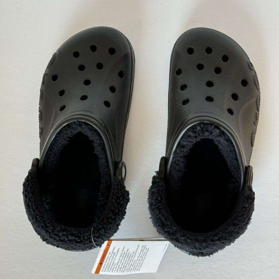 Чоловічі Crocs Бая Теплі Чорні Baya Lined Clog Black — фото 8