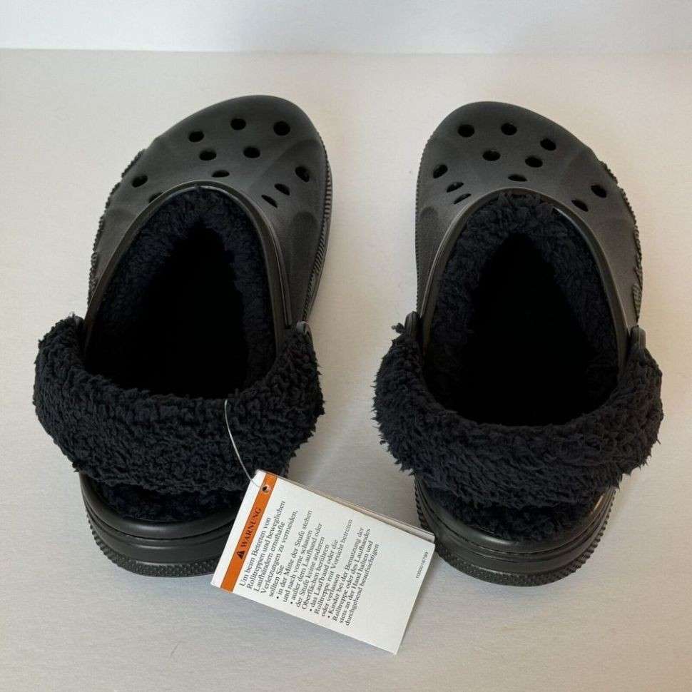 Чоловічі Crocs Бая Теплі Чорні Baya Lined Clog Black — фото 9
