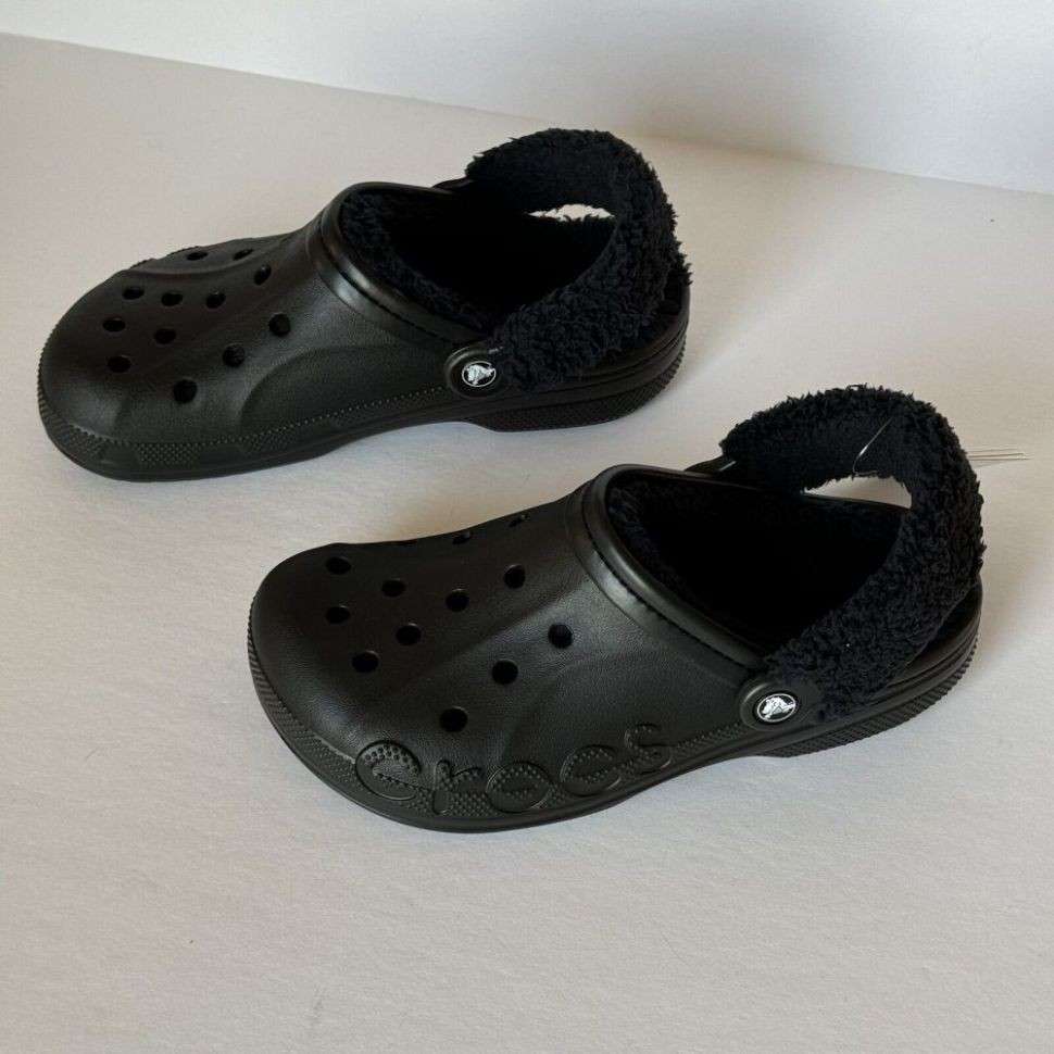 Чоловічі Crocs Бая Теплі Чорні Baya Lined Clog Black — фото 10