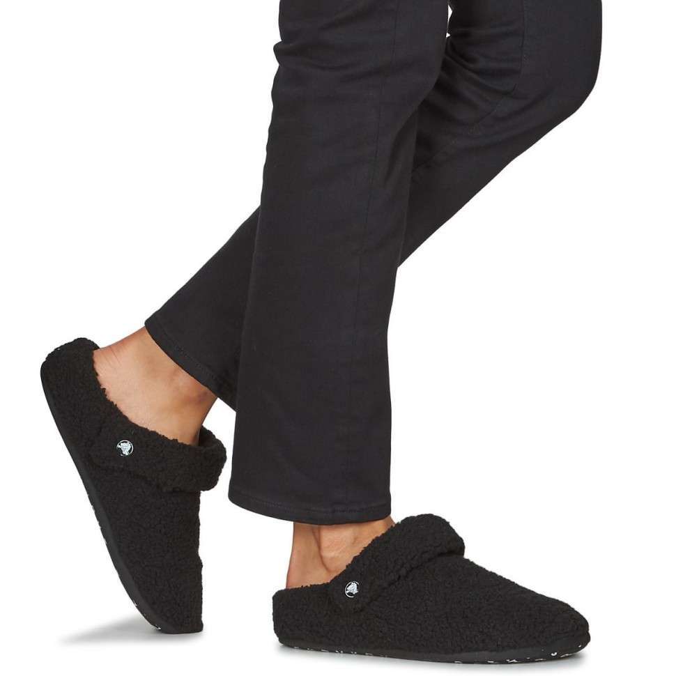 Crocs утеплені Чорні Унісекс Classic Cozzzy Slipper - Black — фото 9