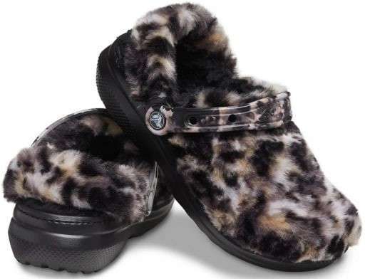 Чоловічі Crocs Classic Fur Sure black/Multi Bleach Dye