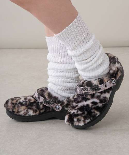 Чоловічі Crocs Classic Fur Sure black/Multi Bleach Dye — фото 2