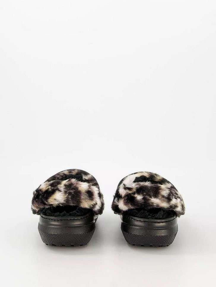 Чоловічі Crocs Classic Fur Sure black/Multi Bleach Dye — фото 4
