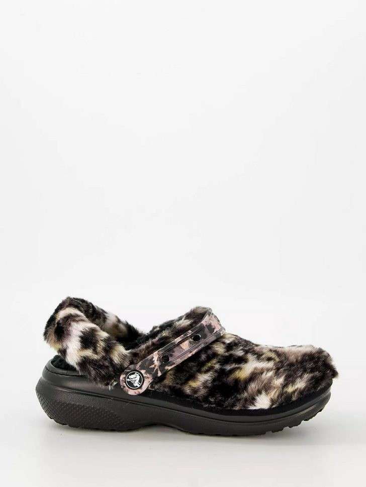 Чоловічі Crocs Classic Fur Sure black/Multi Bleach Dye — фото 7