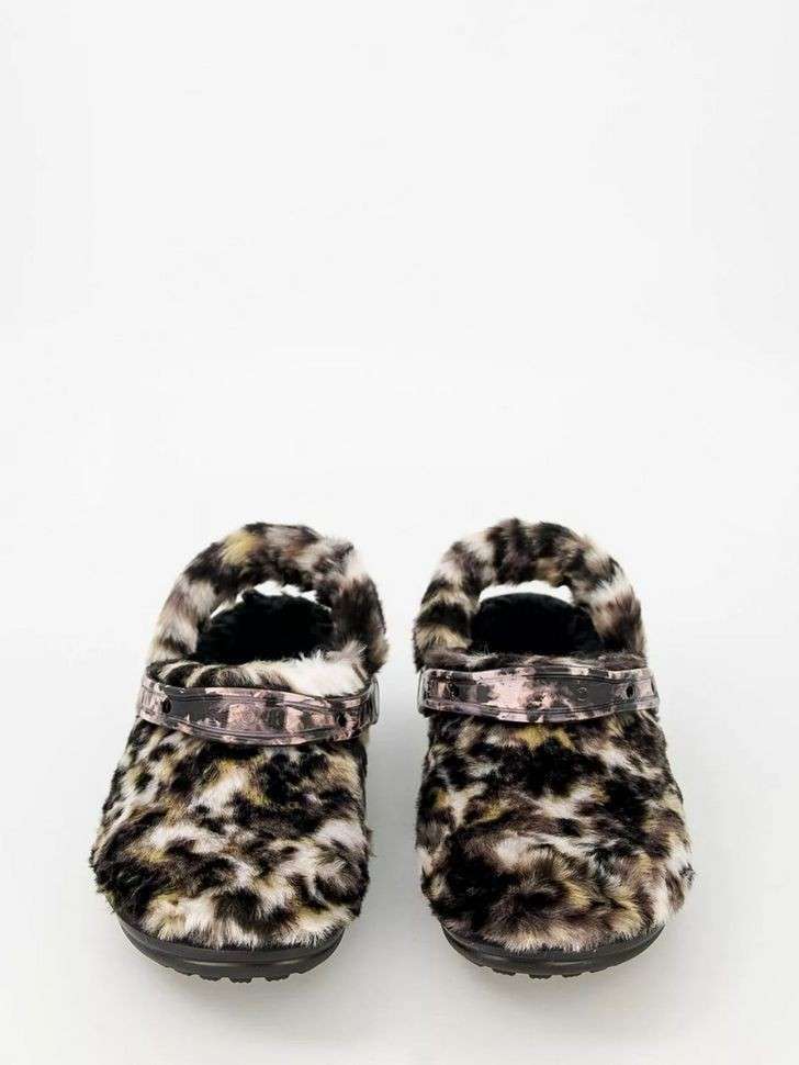 Чоловічі Crocs Classic Fur Sure black/Multi Bleach Dye — фото 8
