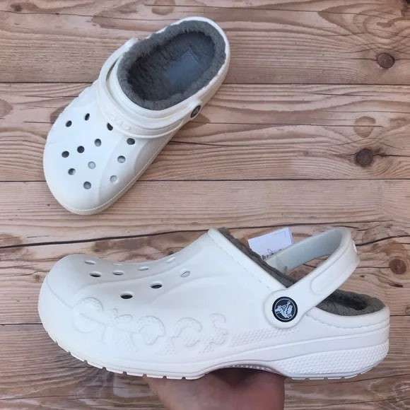 Crocs утеплені Бая Білі Baya Lined Clog White — фото 2