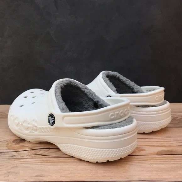 Crocs утеплені Бая Білі Baya Lined Clog White — фото 12