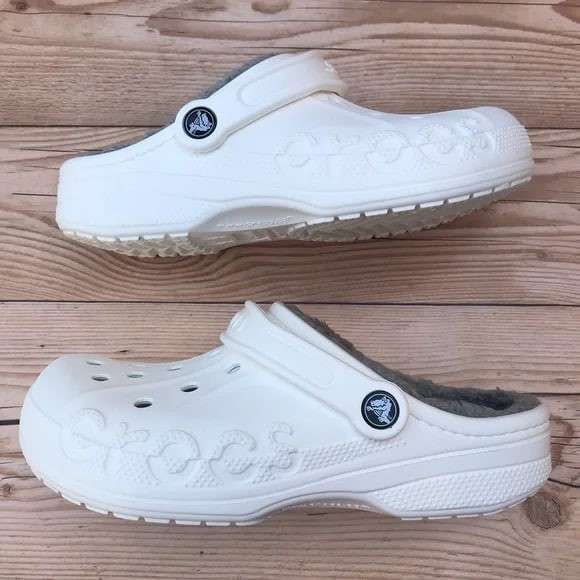 Crocs утеплені Бая Білі Baya Lined Clog White — фото 14