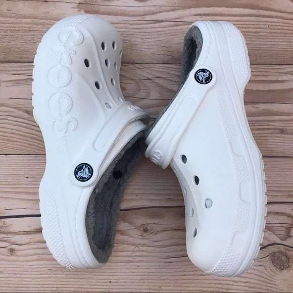 Crocs утеплені Бая Білі Baya Lined Clog White — фото 15