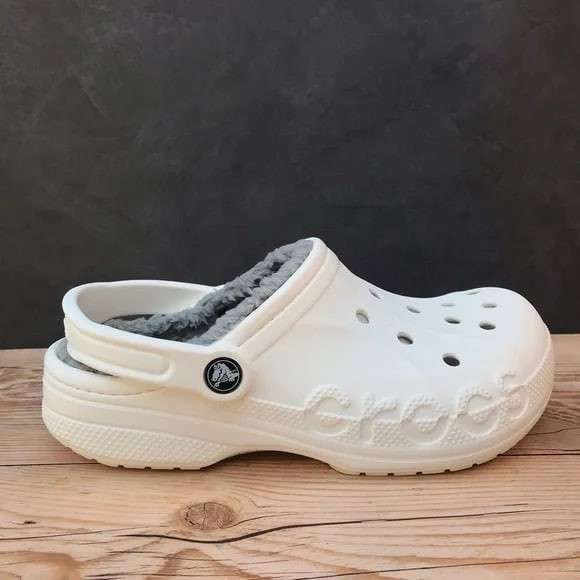 Crocs утеплені Бая Білі Baya Lined Clog White — фото 3
