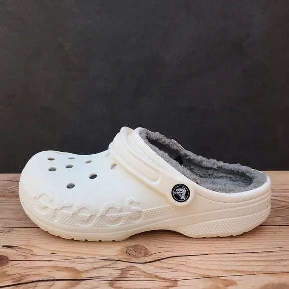 Crocs утеплені Бая Білі Baya Lined Clog White — фото 4