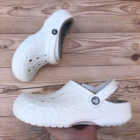 Crocs утеплені Бая Білі Baya Lined Clog White — фото 5