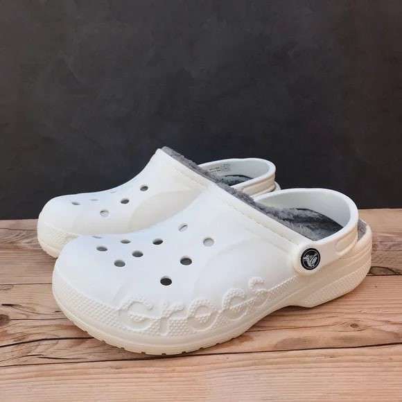 Crocs утеплені Бая Білі Baya Lined Clog White — фото 7