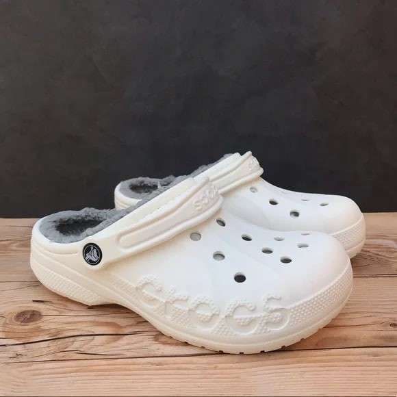 Crocs утеплені Бая Білі Baya Lined Clog White — фото 9