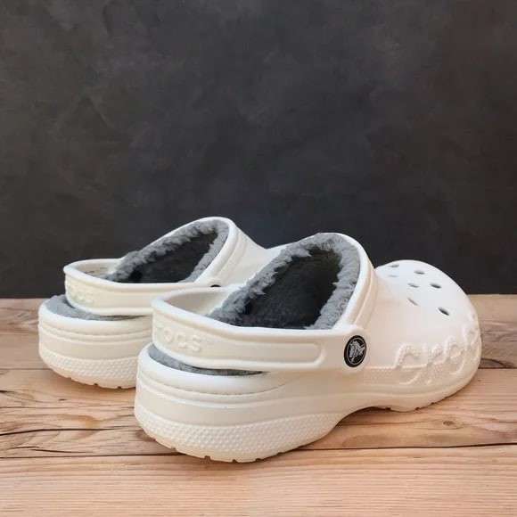 Crocs утеплені Бая Білі Baya Lined Clog White — фото 10