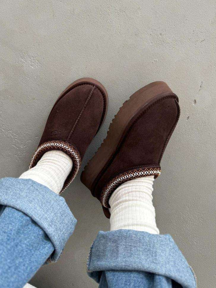 Жіночі UGG Тазз Сліппер Ультра Міні Платформа Шоколадні Slipper Tazz Platform Chocolate — фото 13