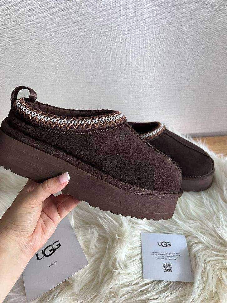 Жіночі UGG Тазз Сліппер Ультра Міні Платформа Шоколадні Slipper Tazz Platform Chocolate — фото 15