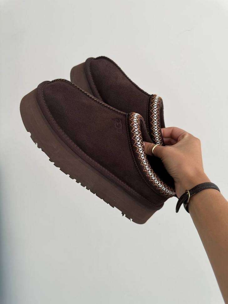 Жіночі UGG Тазз Сліппер Ультра Міні Платформа Шоколадні Slipper Tazz Platform Chocolate — фото 8