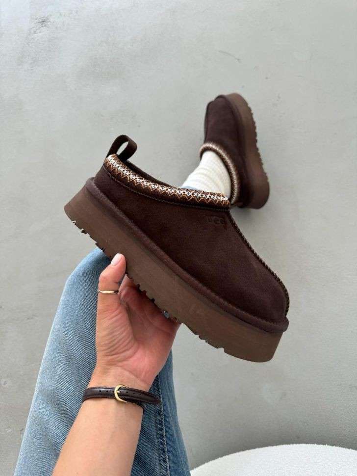 Жіночі UGG Тазз Сліппер Ультра Міні Платформа Шоколадні Slipper Tazz Platform Chocolate — фото 10