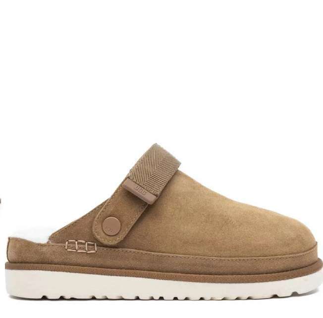 Жіночі UGG Шльопанці Сандалі Помаранчеві Замшеві Goldenstar Clog Chestnut