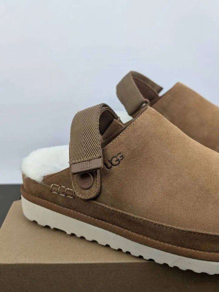 Жіночі UGG Шльопанці Сандалі Помаранчеві Замшеві Goldenstar Clog Chestnut — фото 14