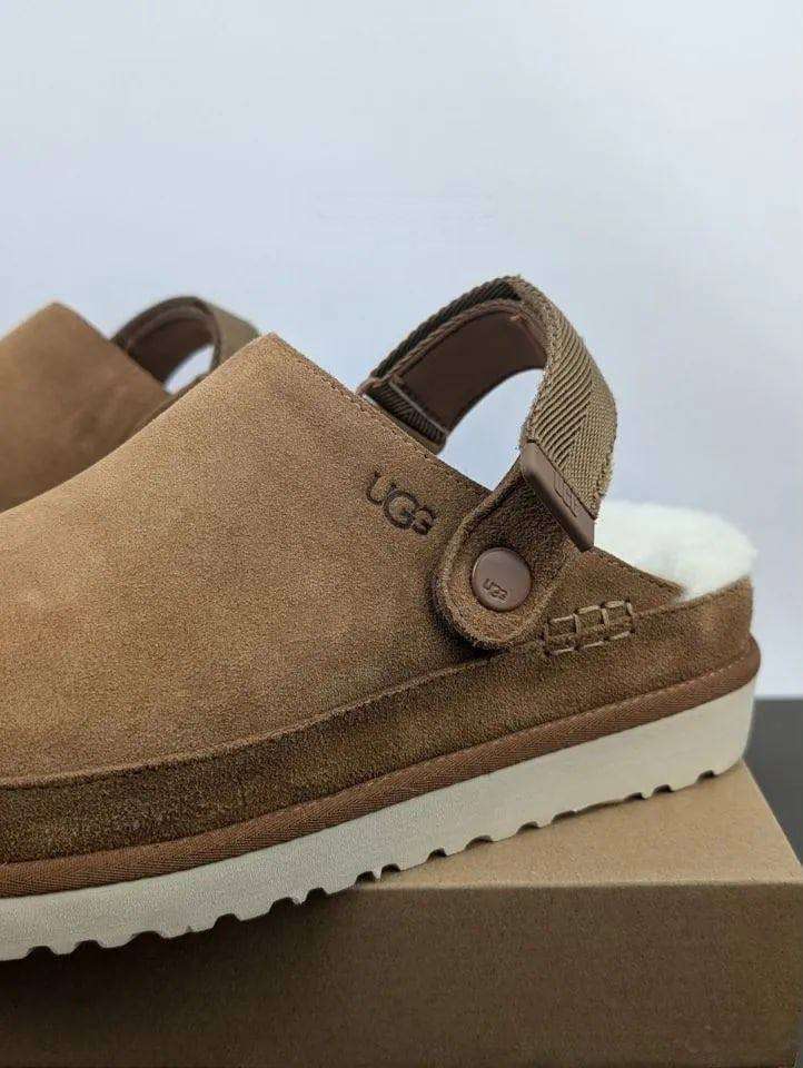 Жіночі UGG Шльопанці Сандалі Помаранчеві Замшеві Goldenstar Clog Chestnut — фото 15