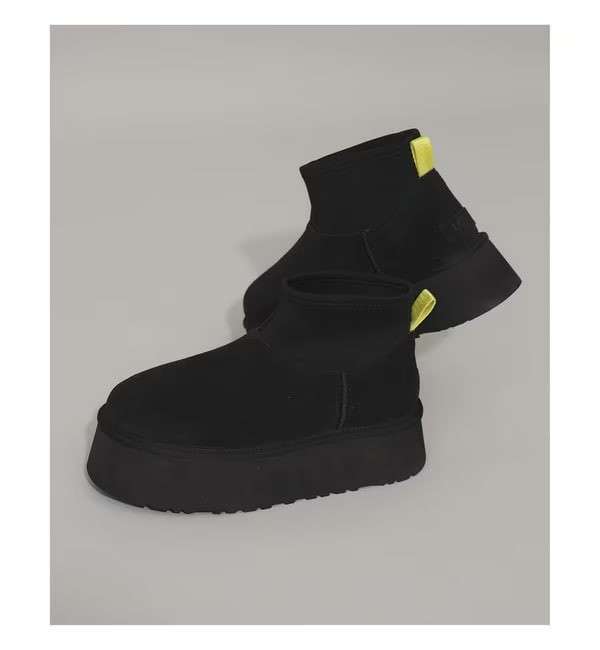 Жіночі UGG Платформа Міні Діппер Чорні Platform Classic Mini Dipper black — фото 13
