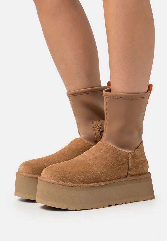 Жіночі UGG Платформа Діппер Помаранчеві Platform Classic Dipper Chestnut Boots — фото 2