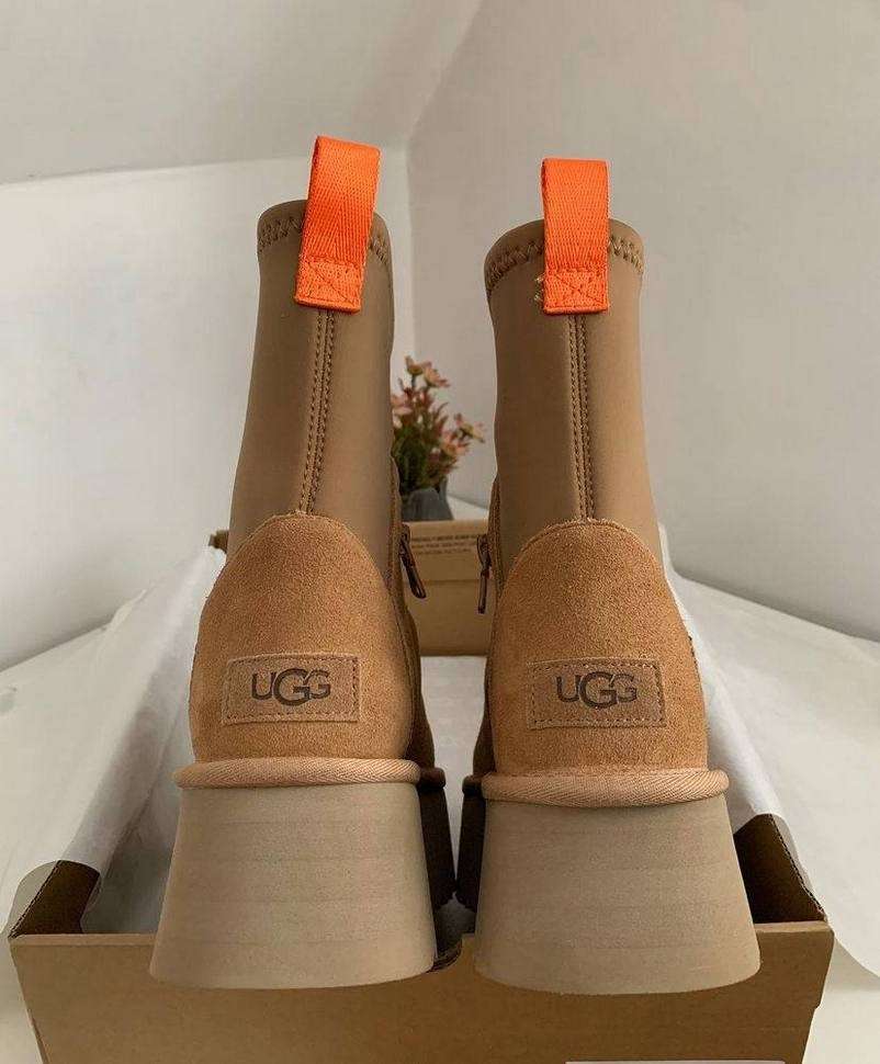 Жіночі UGG Платформа Діппер Помаранчеві Platform Classic Dipper Chestnut Boots — фото 14