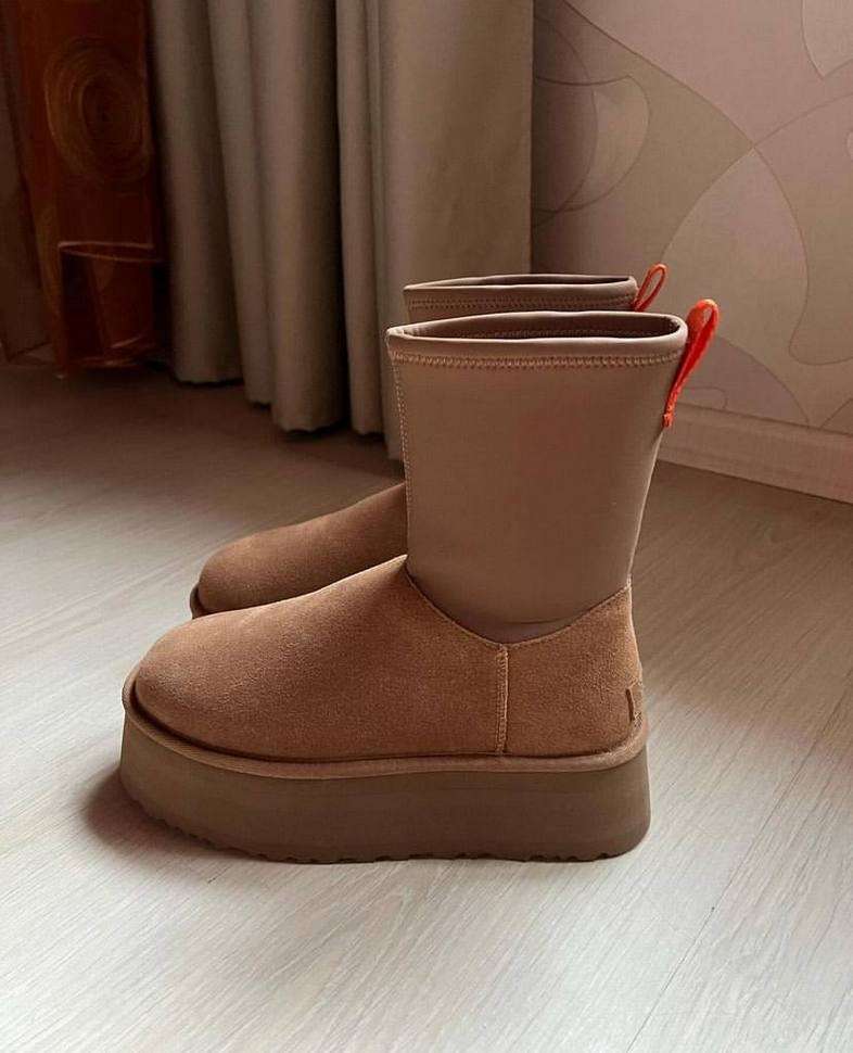 Жіночі UGG Платформа Діппер Помаранчеві Platform Classic Dipper Chestnut Boots — фото 5
