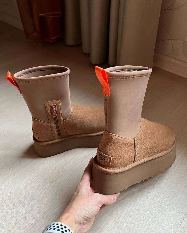 Жіночі UGG Платформа Діппер Помаранчеві Platform Classic Dipper Chestnut Boots — фото 7