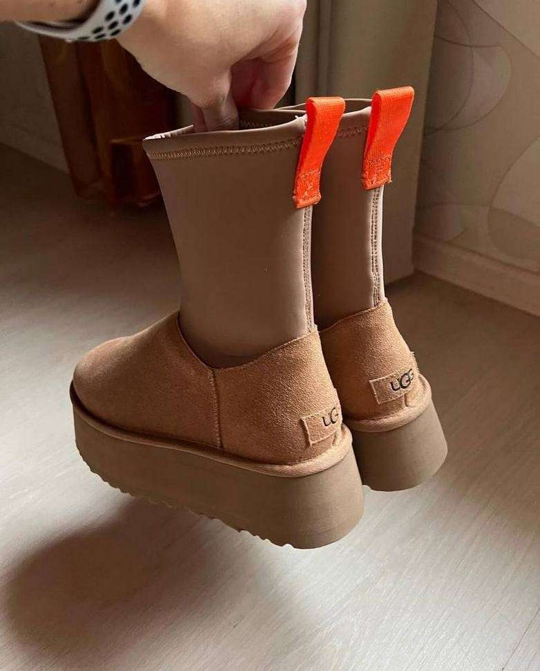 Жіночі UGG Платформа Діппер Помаранчеві Platform Classic Dipper Chestnut Boots — фото 10