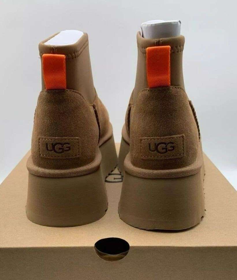 Жіночі UGG Платформа Міні Діппер Помаранчеві Platform Classic Mini Dipper Chestnut — фото 13