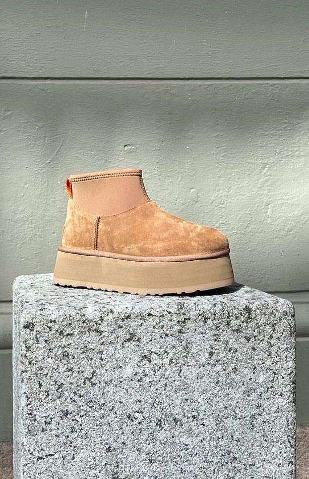 Жіночі UGG Платформа Міні Діппер Помаранчеві Platform Classic Mini Dipper Chestnut — фото 9