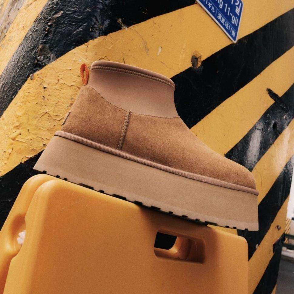 Жіночі UGG Платформа Міні Діппер Помаранчеві Platform Classic Mini Dipper Chestnut — фото 10