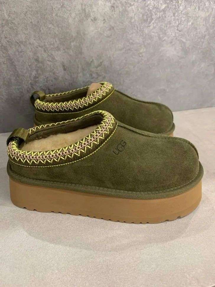 Жіночі UGG Тазз Сліппер Ультра Міні Платформа Хакі-Оливкові TAZZ Platform Khaki Olive — фото 3