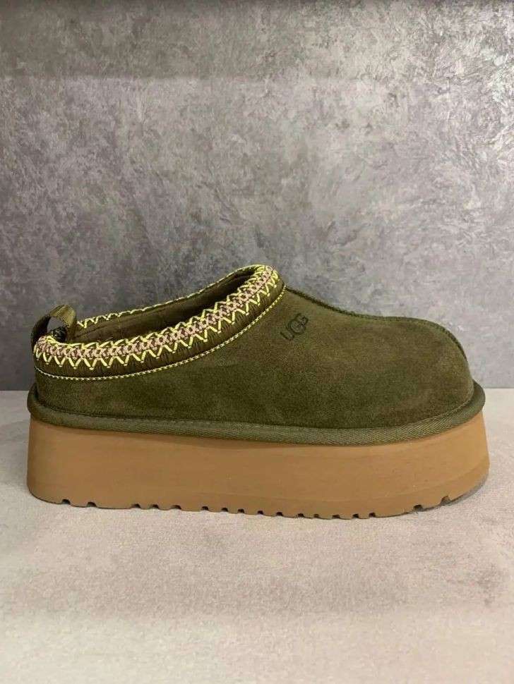 Жіночі UGG Тазз Сліппер Ультра Міні Платформа Хакі-Оливкові TAZZ Platform Khaki Olive — фото 4