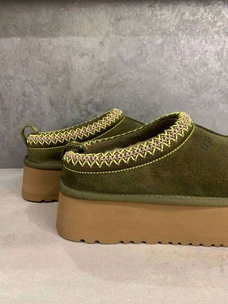 Жіночі UGG Тазз Сліппер Ультра Міні Платформа Хакі-Оливкові TAZZ Platform Khaki Olive — фото 5
