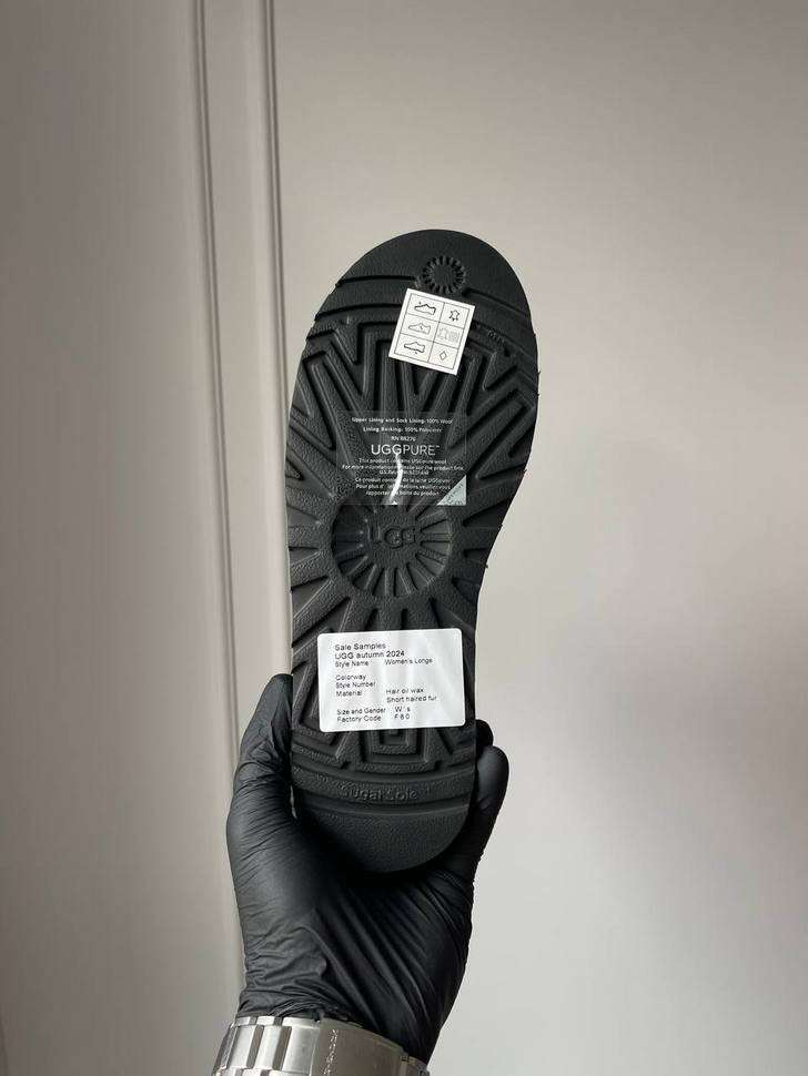 Жіночі UGG Платформа Ньюмел Чоботи Чорні Замша с Змійкою Neumal Platform Zipper Black — фото 8