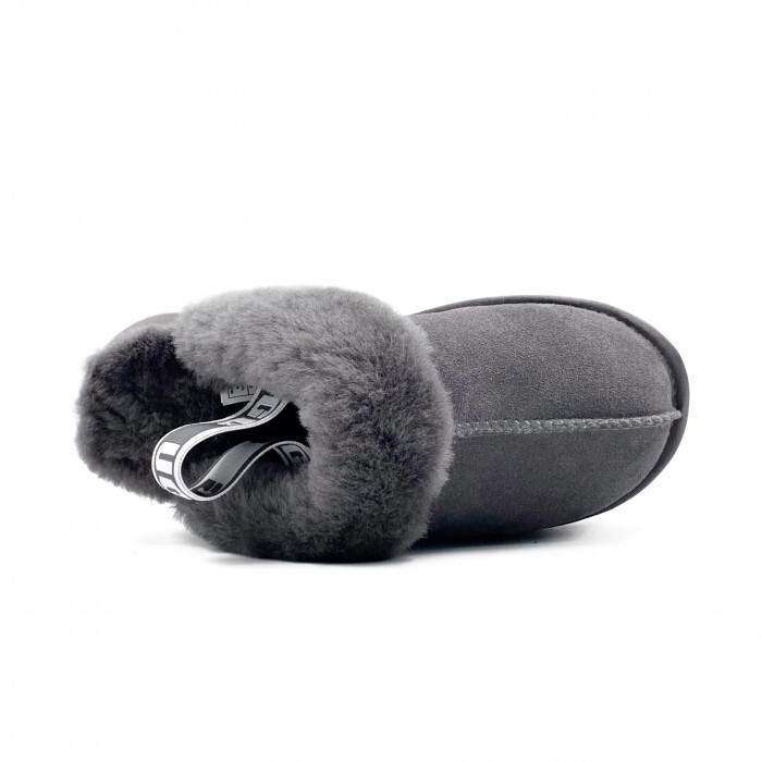 Жіночі UGG Сандалі Платформа Сірі Замша Funkette Slippers Platform Grey — фото 4