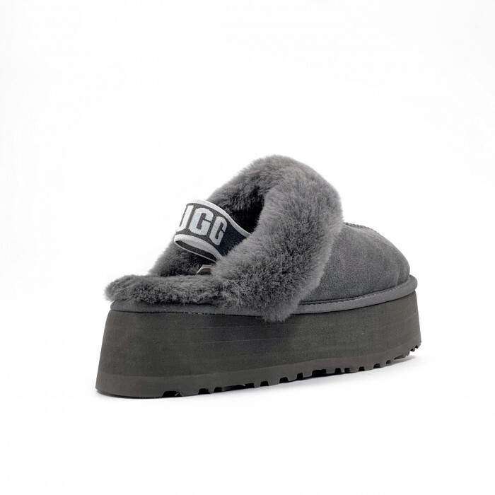 Жіночі UGG Сандалі Платформа Сірі Замша Funkette Slippers Platform Grey — фото 5