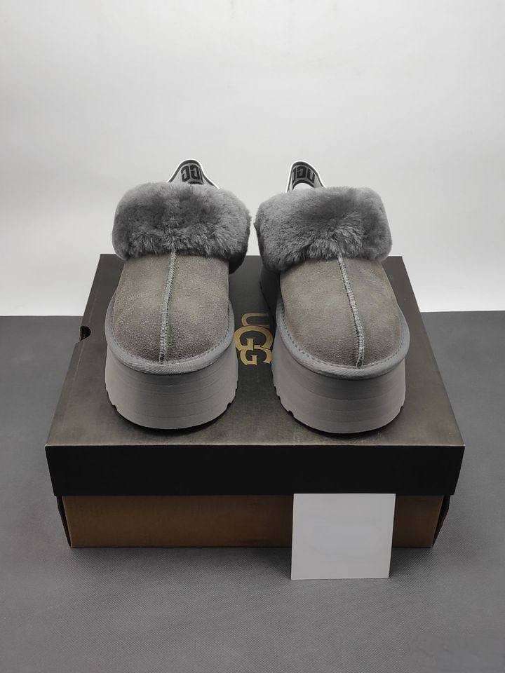 Жіночі UGG Сандалі Платформа Сірі Замша Funkette Slippers Platform Grey — фото 7